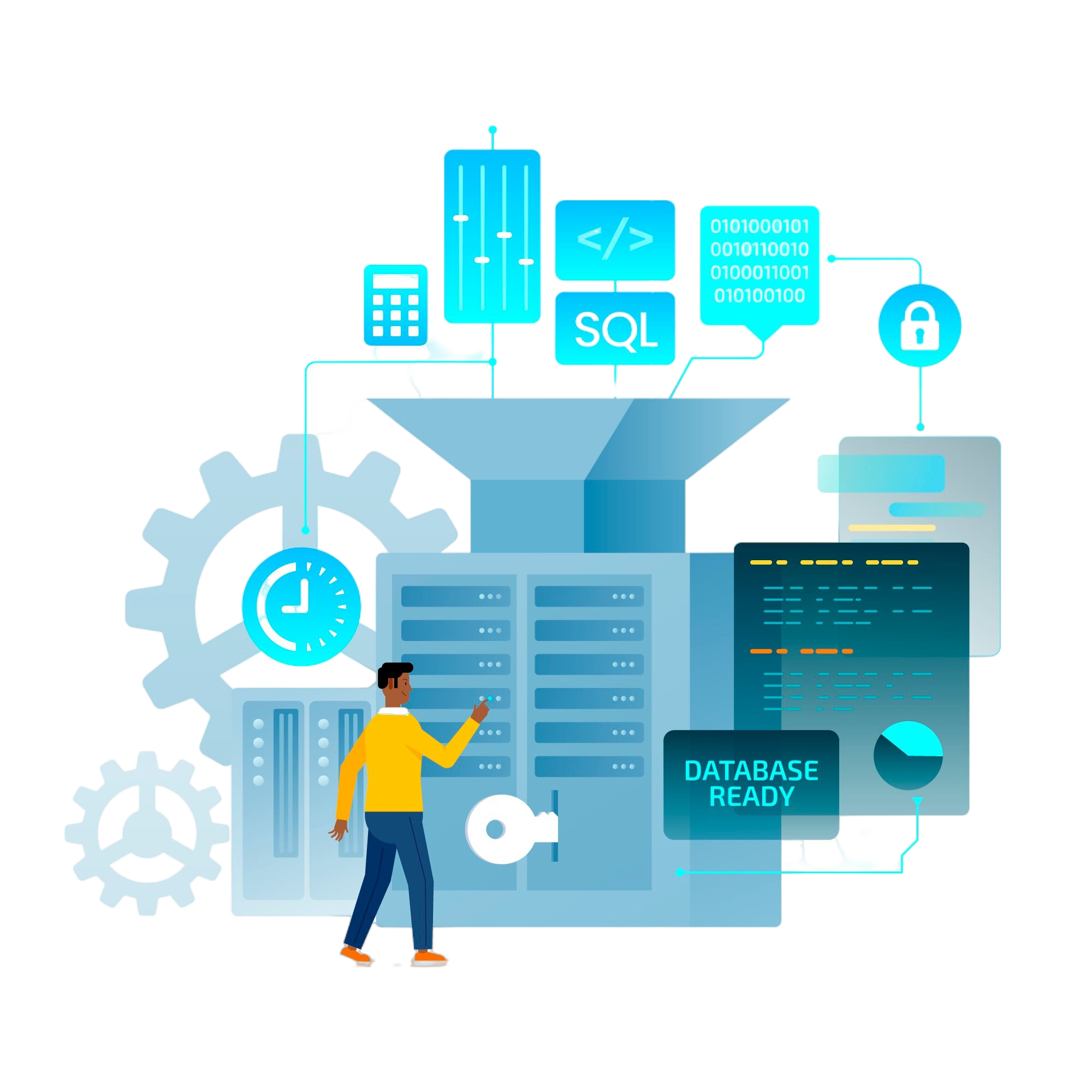 learn sql with real database environment